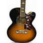 Used Epiphone EJ-200SCE Vintage Sunburst Acoustic Electric Guitar thumbnail