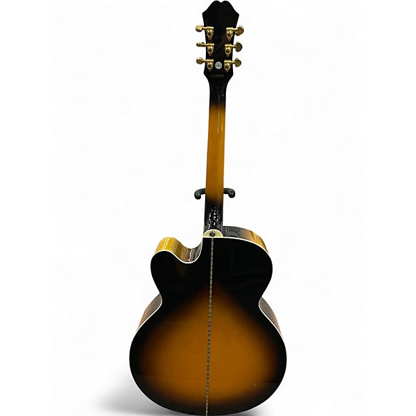 Used Epiphone EJ-200SCE Vintage Sunburst Acoustic Electric Guitar