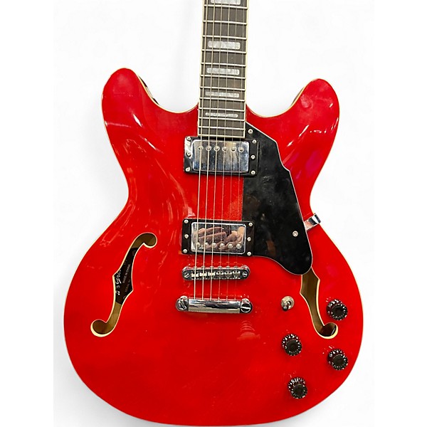 Used Grote Semi Hollow Red Hollow Body Electric Guitar