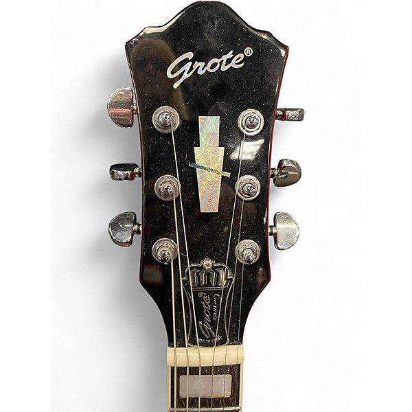Used Grote Semi Hollow Red Hollow Body Electric Guitar