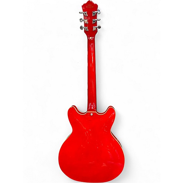 Used Grote Semi Hollow Red Hollow Body Electric Guitar