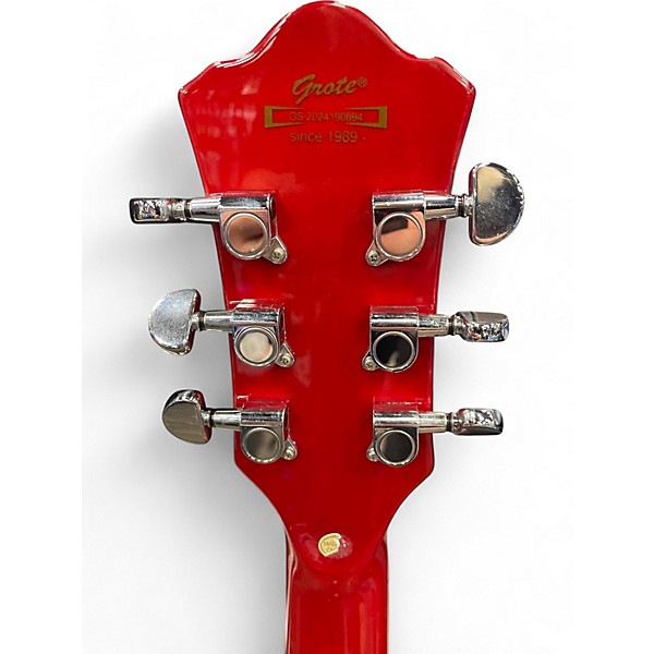 Used Grote Semi Hollow Red Hollow Body Electric Guitar