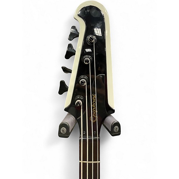 Used Epiphone Thunderbird IV White Electric Bass Guitar