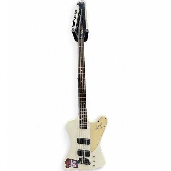 Used Epiphone Thunderbird IV White Electric Bass Guitar