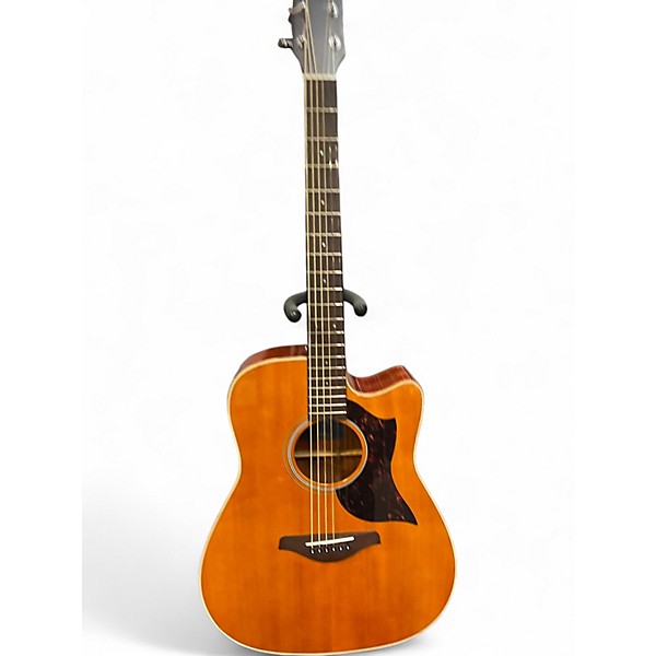 Used Yamaha A1M Vintage Natural Acoustic Electric Guitar