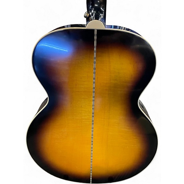 Used Epiphone Inspired by Gibson J200 aged vintage sunburst Acoustic Electric Guitar