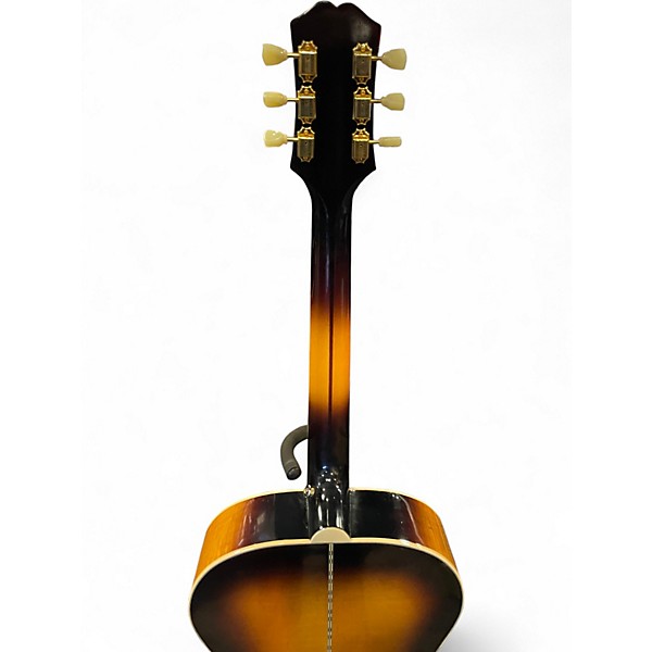 Used Epiphone Inspired by Gibson J200 aged vintage sunburst Acoustic Electric Guitar