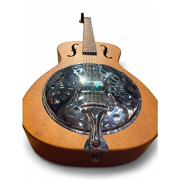 Used Dobro Hound Dog Roundneck Vintage Brown Acoustic Guitar