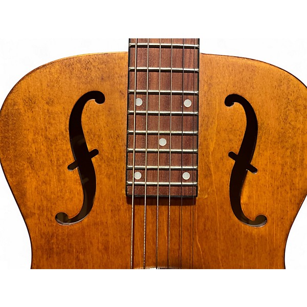 Used Dobro Hound Dog Roundneck Vintage Brown Acoustic Guitar