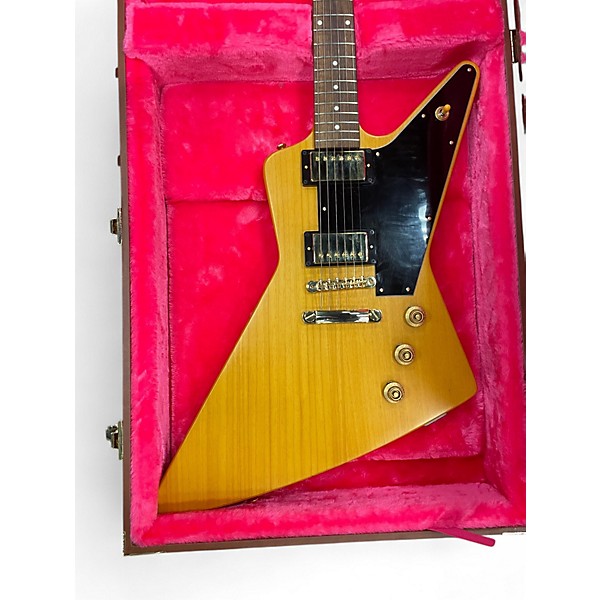 Used Epiphone Explorer Natural Solid Body Electric Guitar