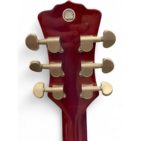 Used Luna FLO LOT QM Trans Shiraz Acoustic Guitar