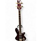 Used Schecter Guitar Research Stiletto Elite 4 String Red Electric Bass Guitar thumbnail