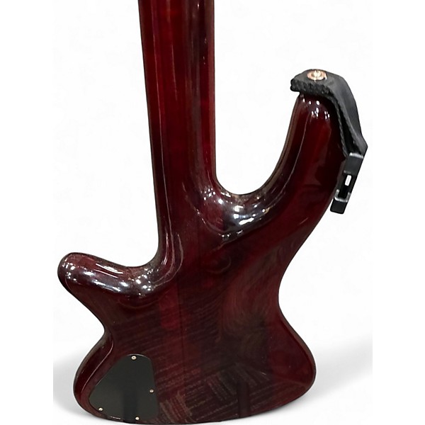 Used Schecter Guitar Research Stiletto Elite 4 String Red Electric Bass Guitar