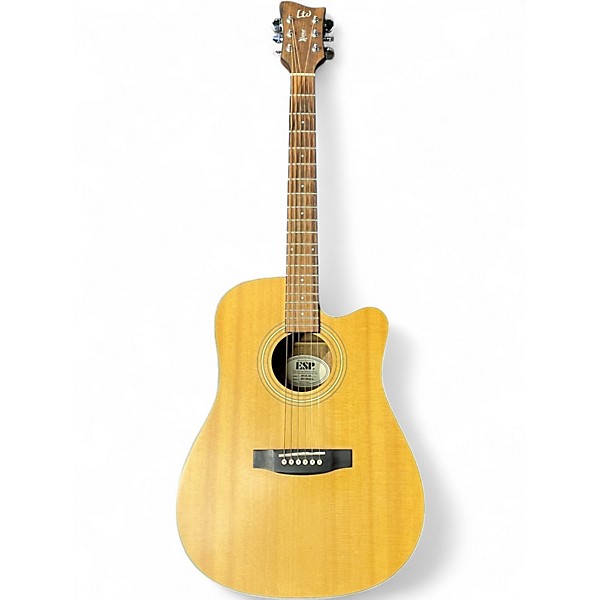 Used ESP LTD XDC6E  Natural Acoustic Electric Guitar
