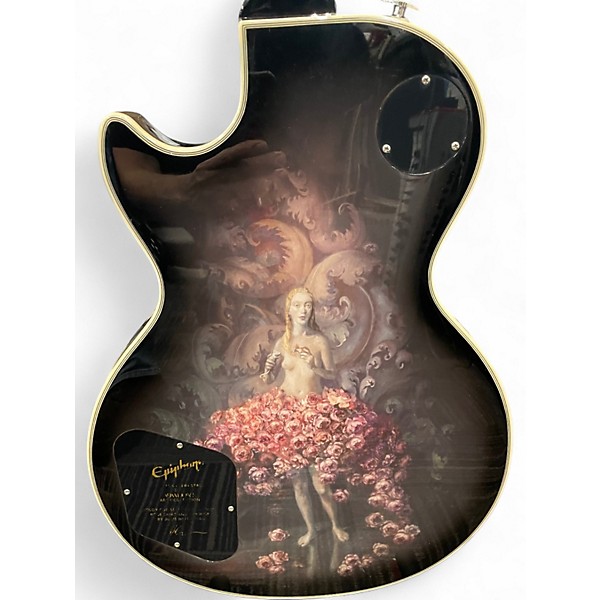 Used Epiphone Les Paul Custom ADAM JONES SILVER BURST Solid Body Electric Guitar