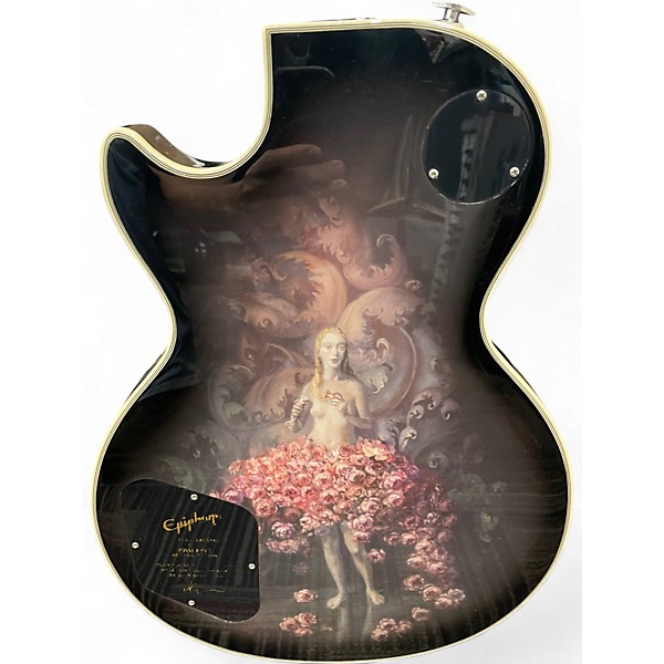 Used Epiphone Les Paul Custom ADAM JONES SILVER BURST Solid Body Electric Guitar