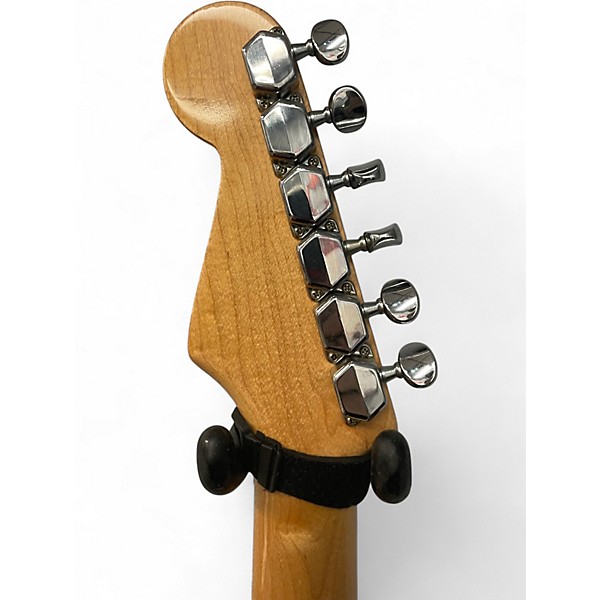 Vintage 1980s Squier Standard Stratocaster Vintage White Solid Body Electric Guitar