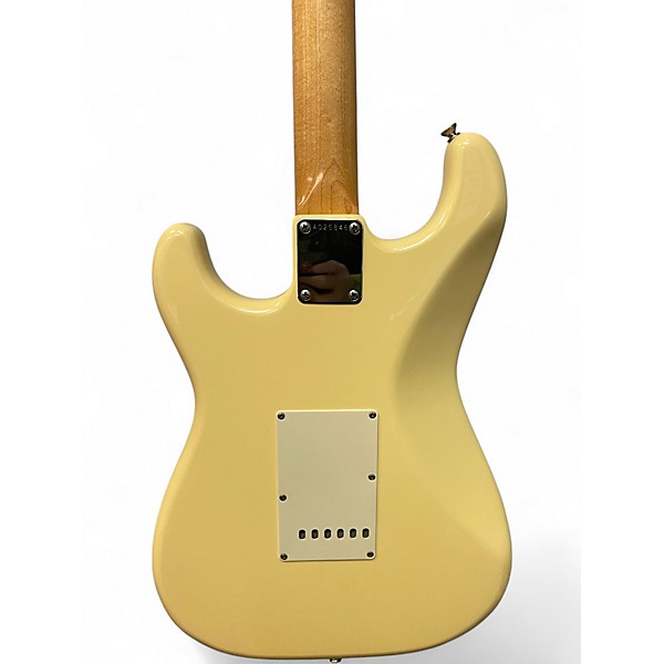 Vintage 1980s Squier Standard Stratocaster Vintage White Solid Body Electric Guitar