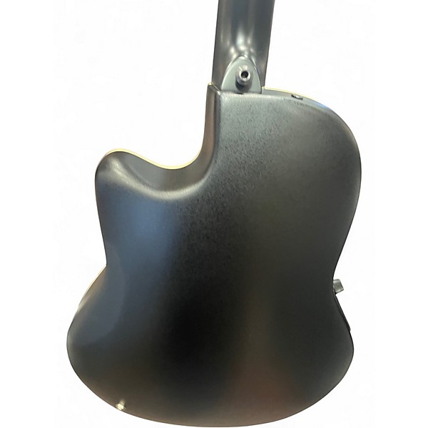 Used Ovation Custom Balladeer Black Acoustic Electric Guitar