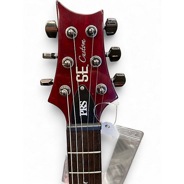 Used PRS SE Custom 22 Crimson Red Burst Solid Body Electric Guitar