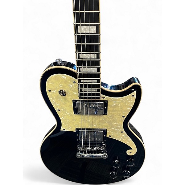 Used D'Angelico PREMIER ATLANTIC BLACK Solid Body Electric Guitar