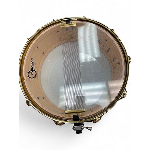 Used Vessel Drum Co. 14X6.5 Custom Maple Snare Chocolate Stain Drum