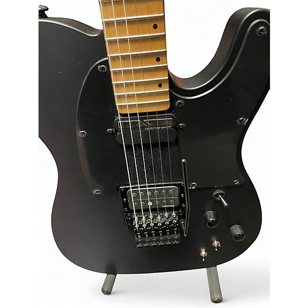 Used Schecter Guitar Research SUN VALLEY SHREDDER FR Black and Silver Solid Body Electric Guitar