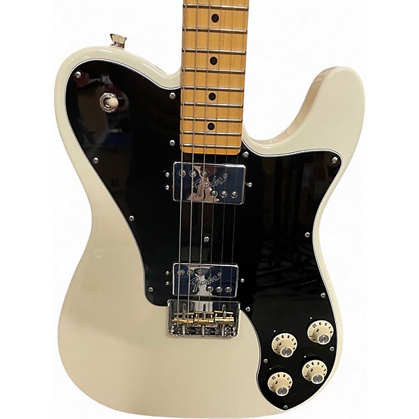 Used 2023 Fender American Professional II Telecaster WHITE Solid Body Electric Guitar