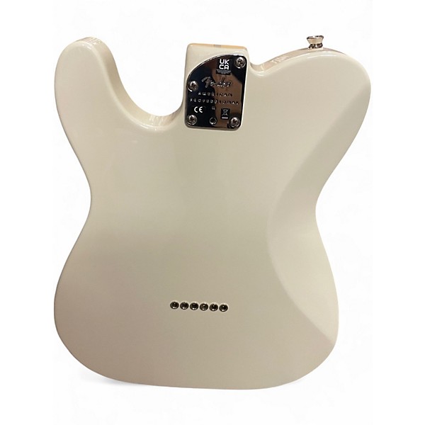 Used 2023 Fender American Professional II Telecaster WHITE Solid Body Electric Guitar