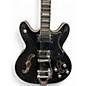 Used Hagstrom Viking Deluxe Black Hollow Body Electric Guitar