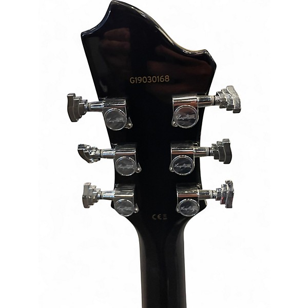 Used Hagstrom Viking Deluxe Black Hollow Body Electric Guitar