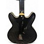 Used Hagstrom Viking Deluxe Black Hollow Body Electric Guitar