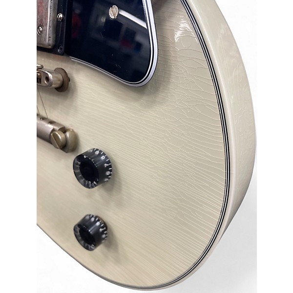 Used Gibson M2M LES PAUL JUNIOR CUSTOM MURPHY LAB Polar White Solid Body Electric Guitar