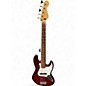 Used 1996 Fender American Standard Jazz Bass V Burgundy Electric Bass Guitar thumbnail