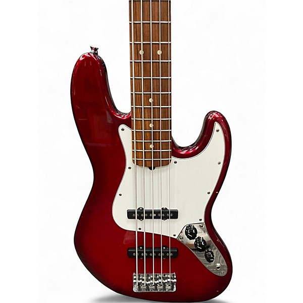Used 1996 Fender American Standard Jazz Bass V Burgundy Electric Bass Guitar