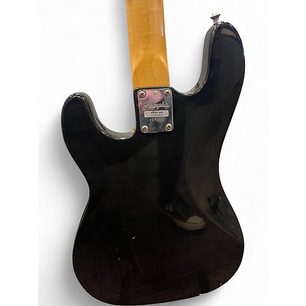 Vintage 1970s Memphis PRECISION Black Electric Bass Guitar