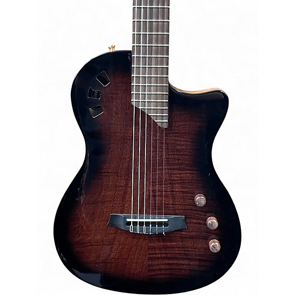 Used Cordoba Stage Edge Burst Classical Acoustic Electric Guitar