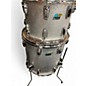 Used Ludwig 4 Piece CLASSIC MAPLE MONSTER MACHINE Silver Sparkle Drum Kit