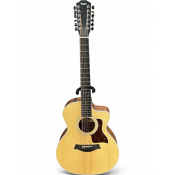 Used Taylor 254CE Plus Natural 12 String Acoustic Electric Guitar