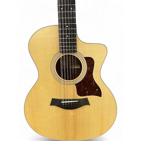 Used Taylor 254CE Plus Natural 12 String Acoustic Electric Guitar