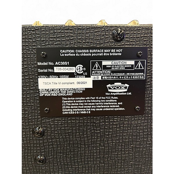 Used VOX AC30S1 30W 1x12 Tube Guitar Combo Amp