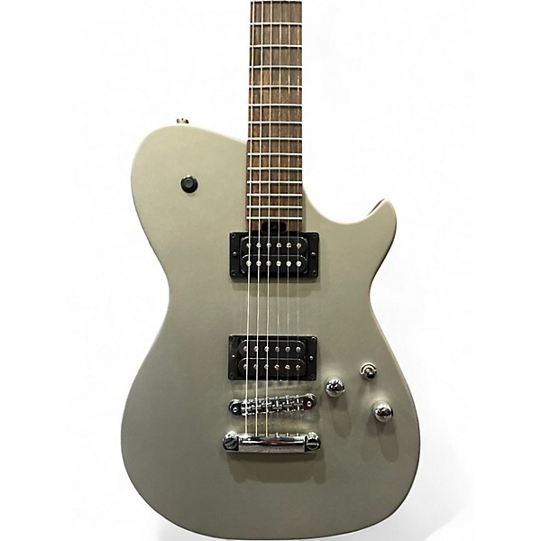 Used Cort Manson Meta Series MBM-1 Metallic Silver Solid Body Electric Guitar