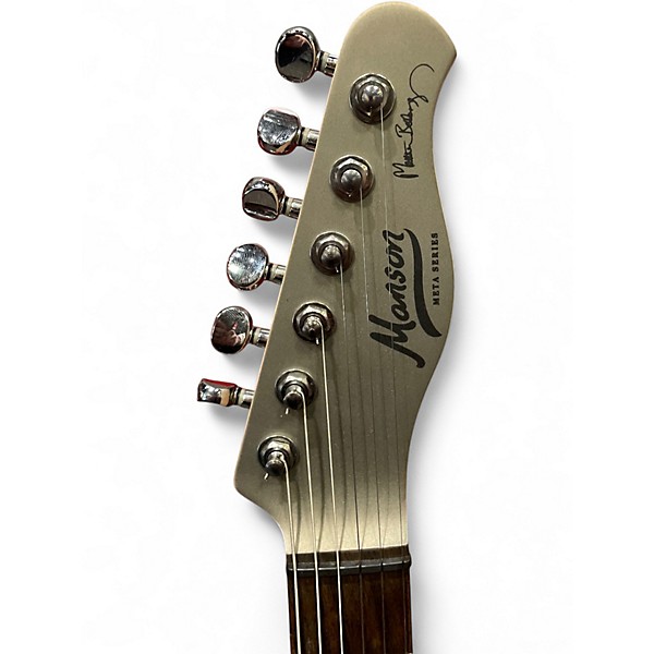 Used Cort Manson Meta Series MBM-1 Metallic Silver Solid Body Electric Guitar