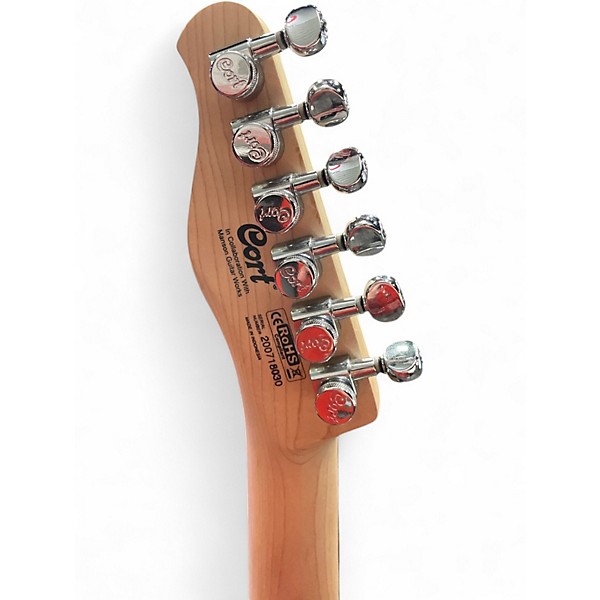 Used Cort Manson Meta Series MBM-1 Metallic Silver Solid Body Electric Guitar