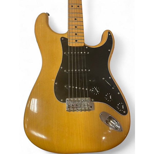 Vintage 1977 Fender American Standard Stratocaster Natural Solid Body Electric Guitar