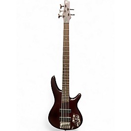 Used Ibanez SR505 5 String BROWN MAHOGANY Electric Bass Guitar