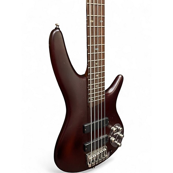 Used Ibanez SR505 5 String BROWN MAHOGANY Electric Bass Guitar
