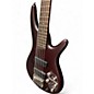 Used Ibanez SR505 5 String BROWN MAHOGANY Electric Bass Guitar