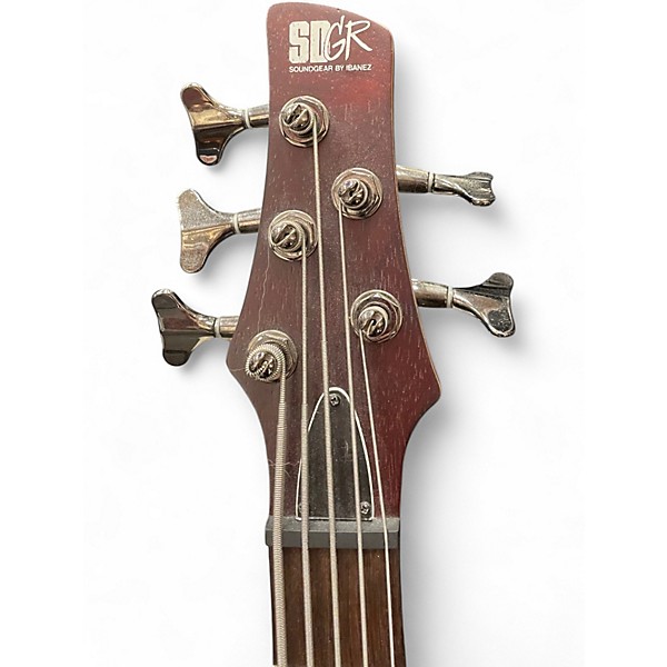 Used Ibanez SR505 5 String BROWN MAHOGANY Electric Bass Guitar