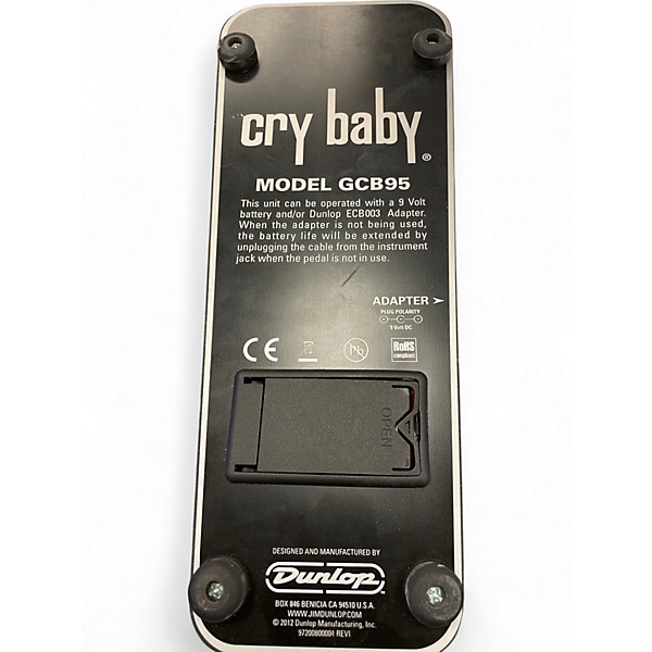 Used 2020 Dunlop GCB95 Original Crybaby Wah Effect Pedal